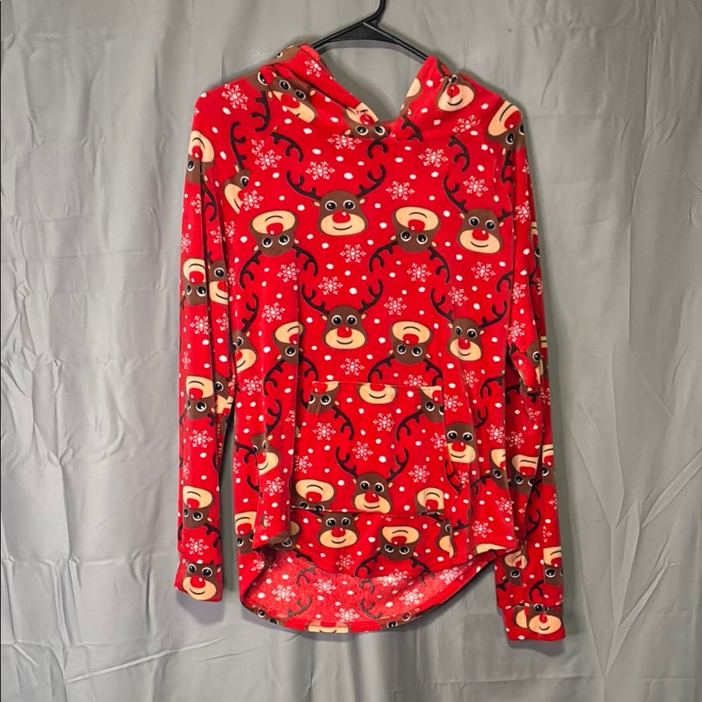 No Boundaries Red Holiday Hoodie
